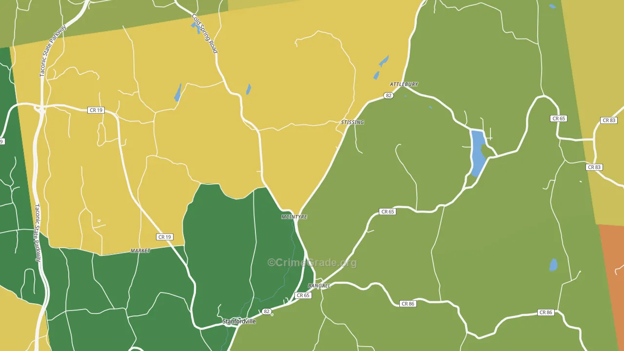 Stanfordville, NY Map of Murder Rates