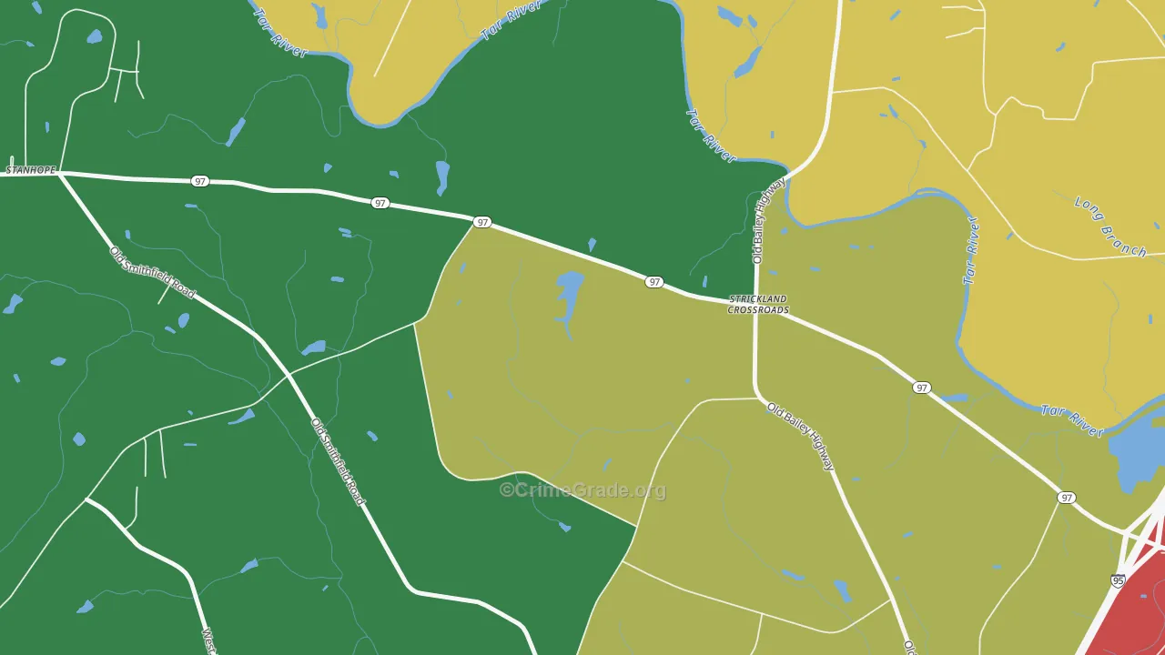 Stanhope, NC Map of Murder Rates