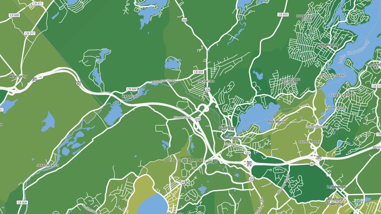 Stanhope, NJ Map of Murder Rates
