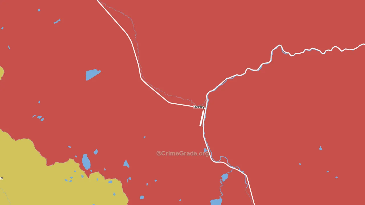 Stanley, ID Map of Murder Rates