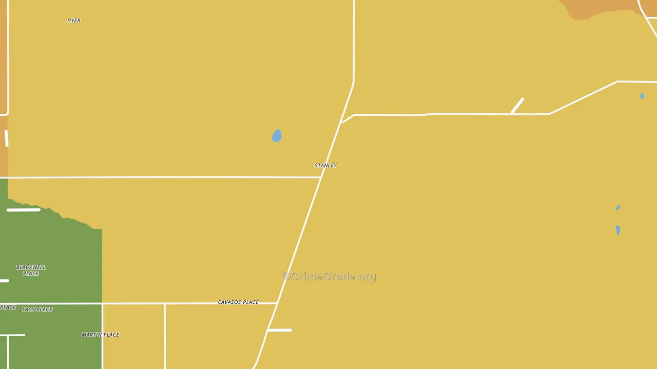 Stanley, NM Map of Murder Rates