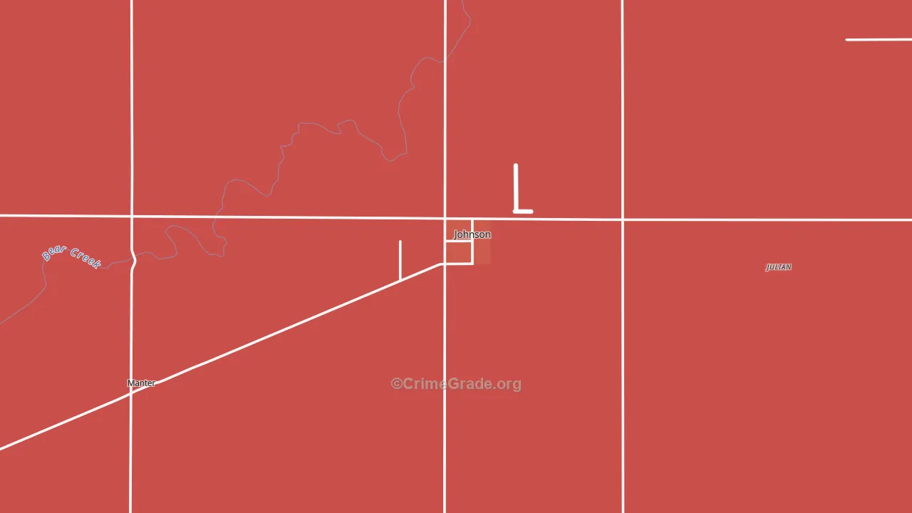 Stanton County, KS Map of Murder Rates