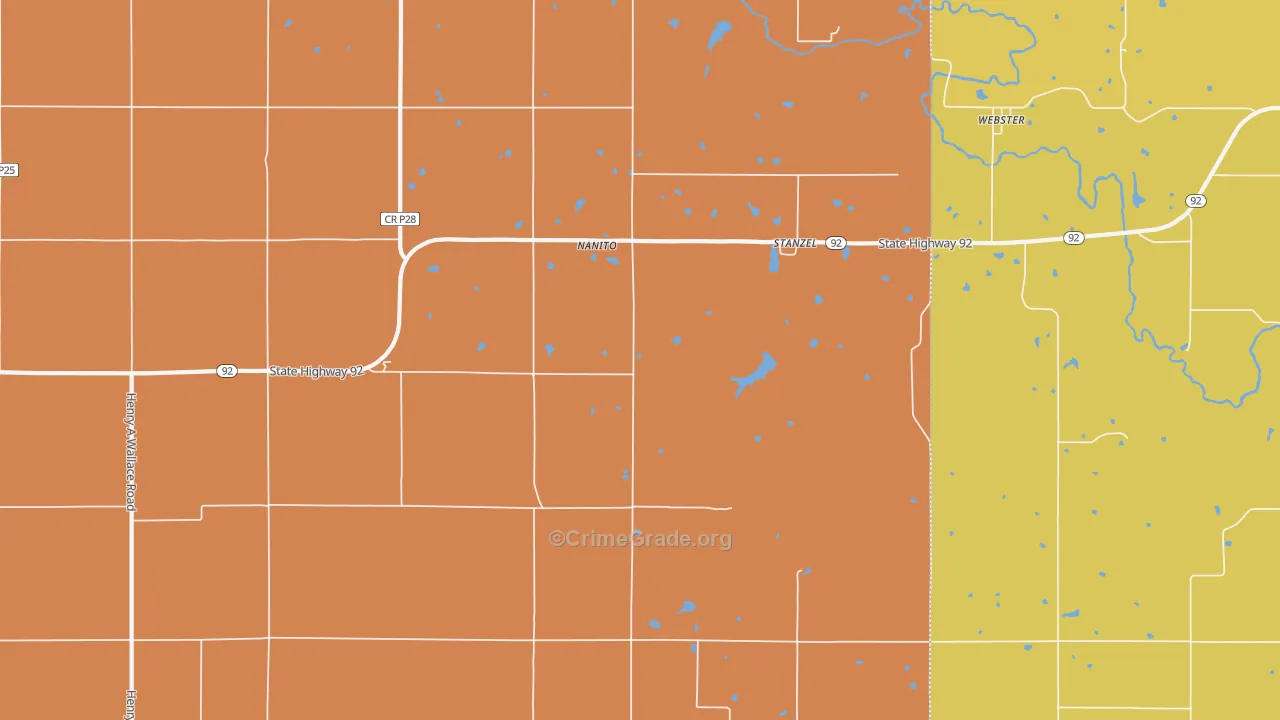 Stanzel, IA Map of Murder Rates