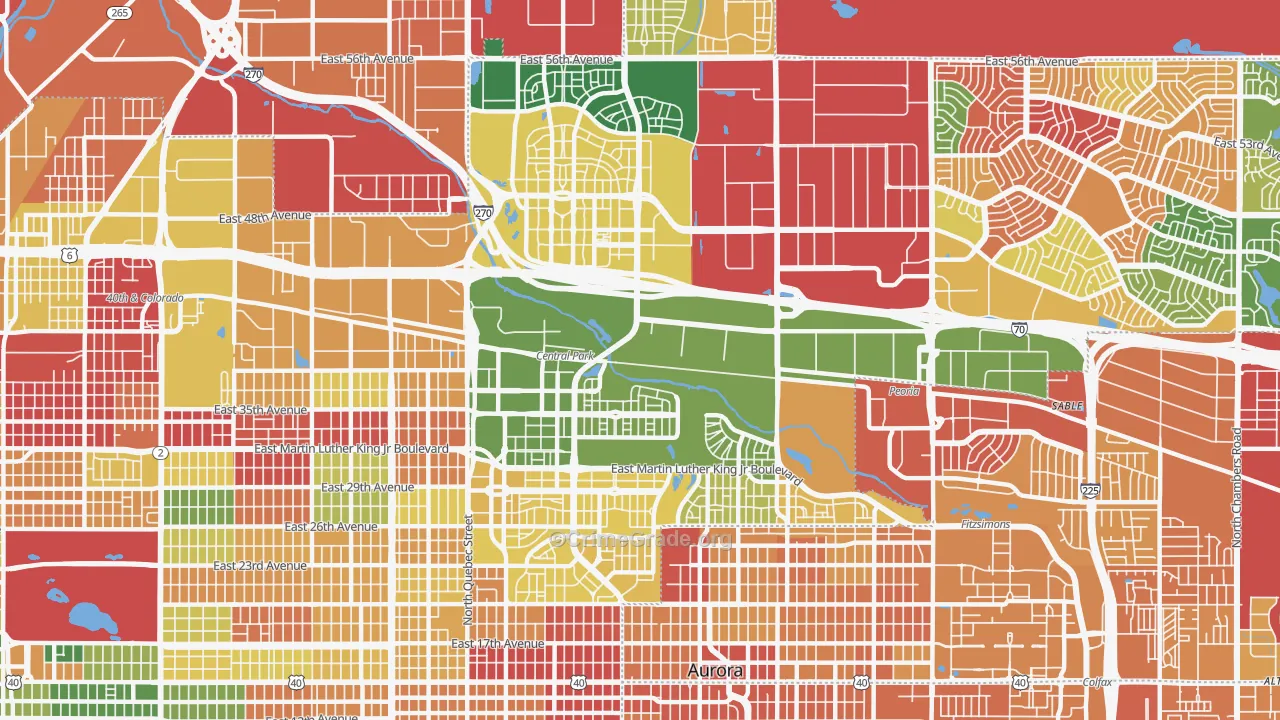 Stapleton, Denver, CO Map of Murder Rates