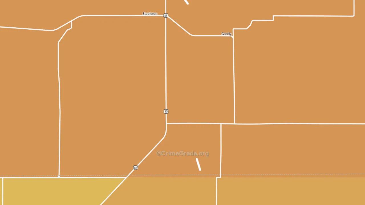 Stapleton, NE Map of Murder Rates