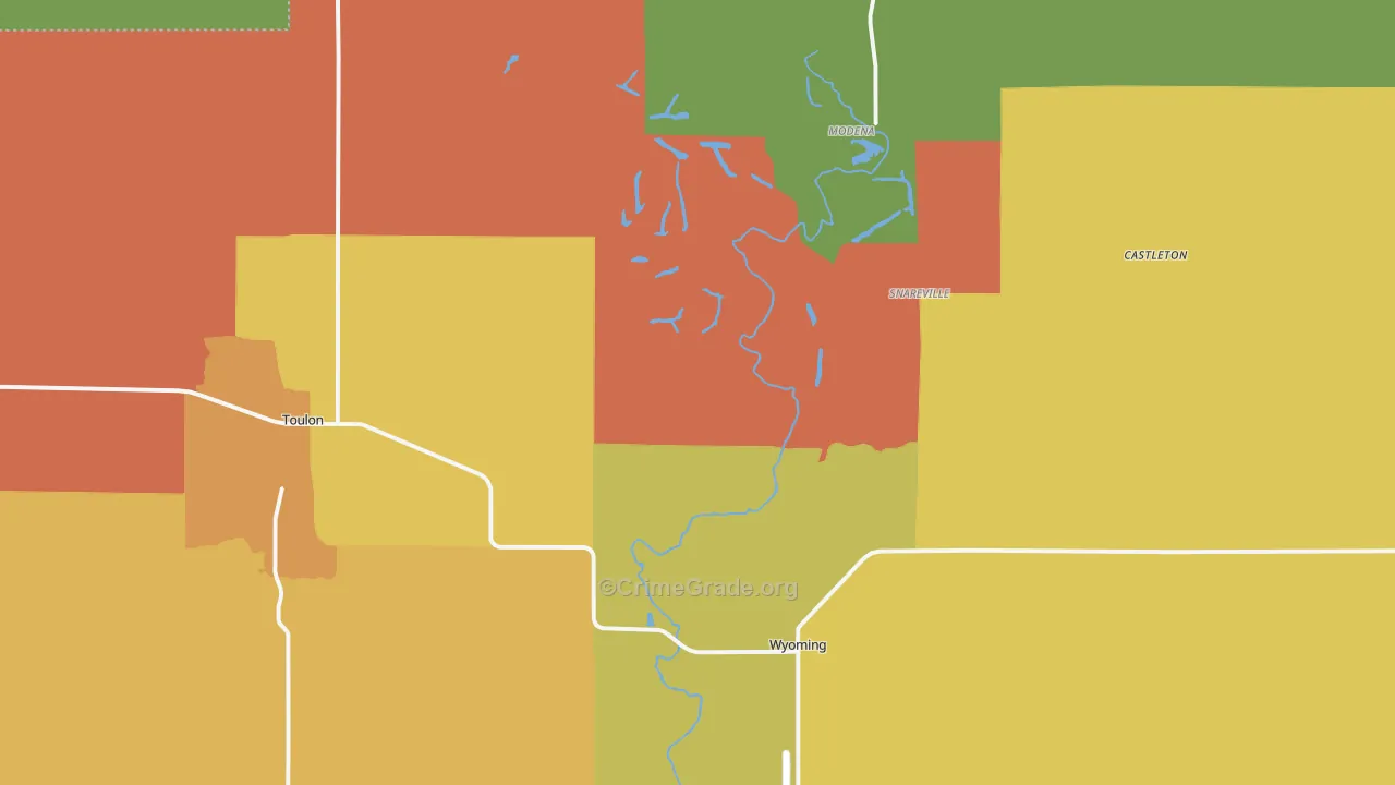 Stark County, IL Map of Murder Rates