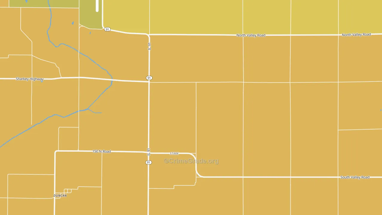 Stark, IL Map of Murder Rates