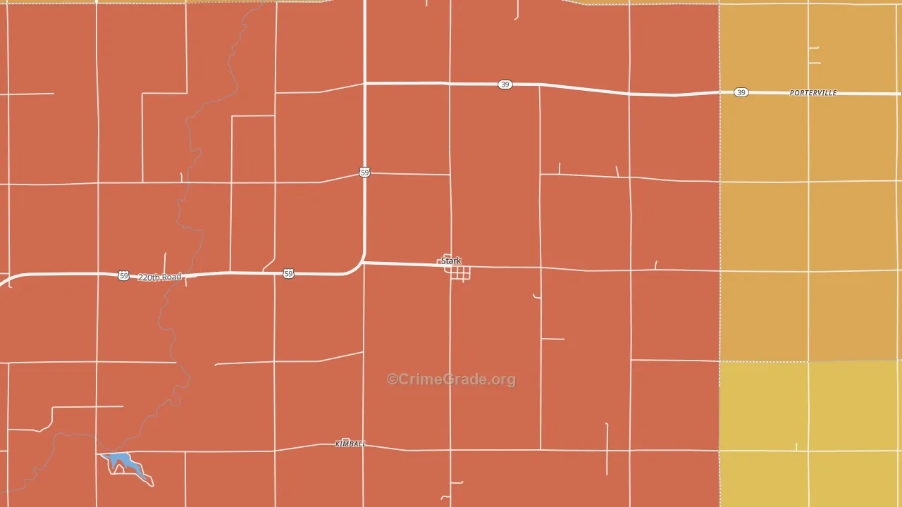 Stark, KS Map of Murder Rates