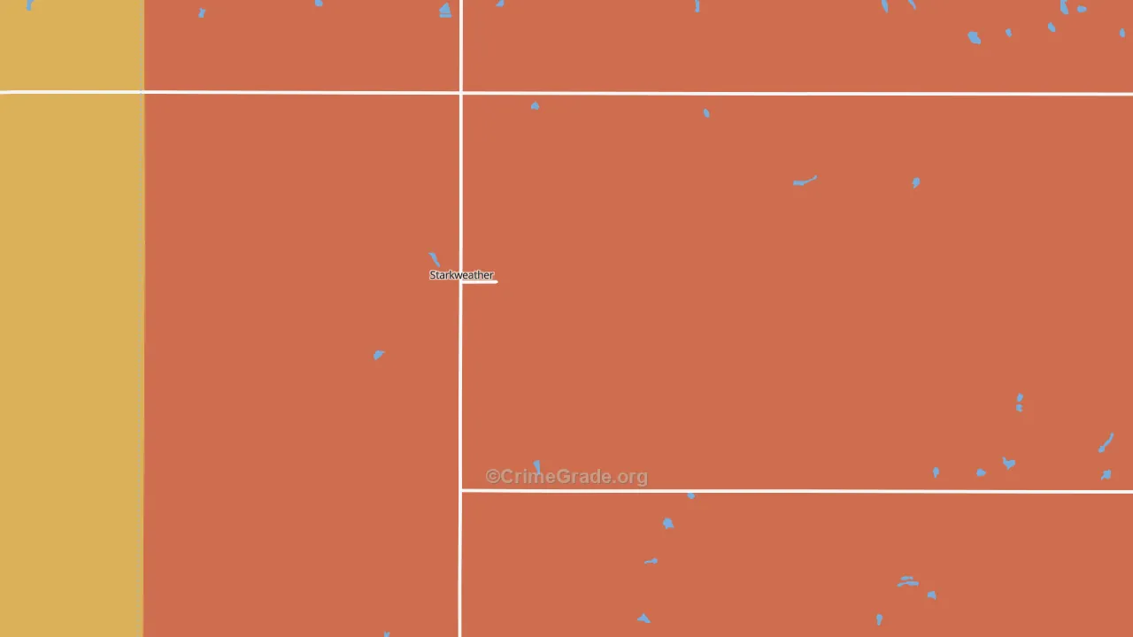 Starkweather, ND Map of Murder Rates