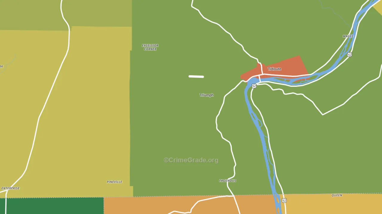 Starr, PA Map of Murder Rates