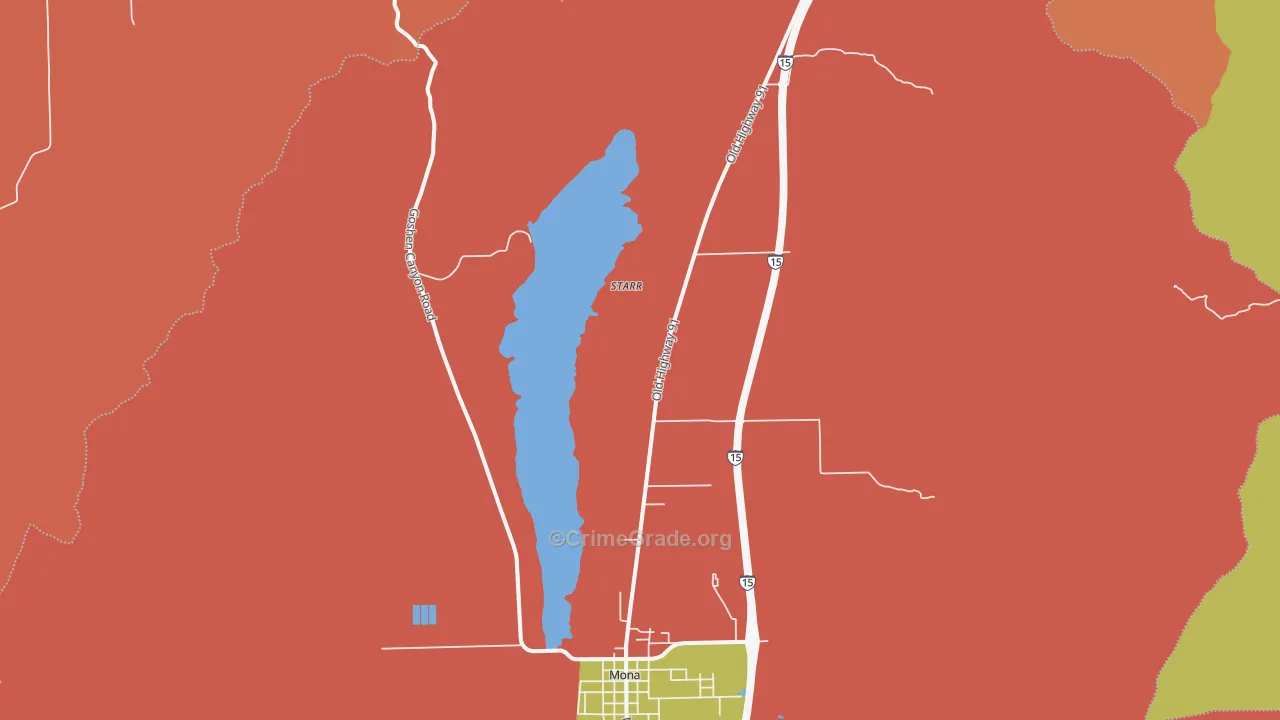 Starr, UT Map of Murder Rates