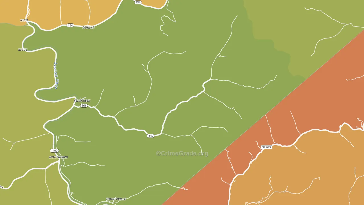 Steele, KY Map of Murder Rates