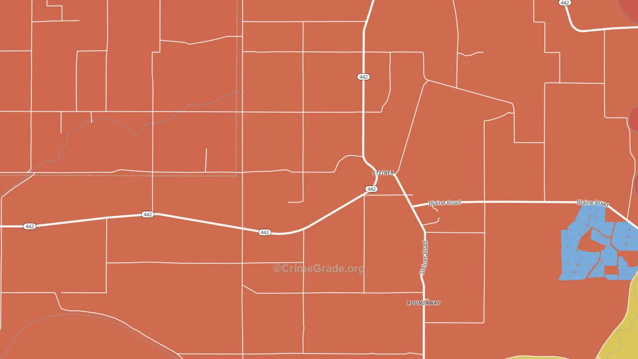 Steiner, MS Map of Murder Rates
