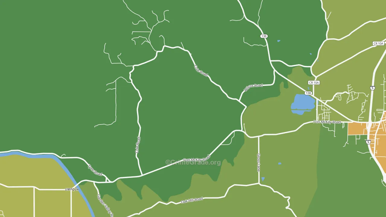 Stephens, OR Map of Murder Rates