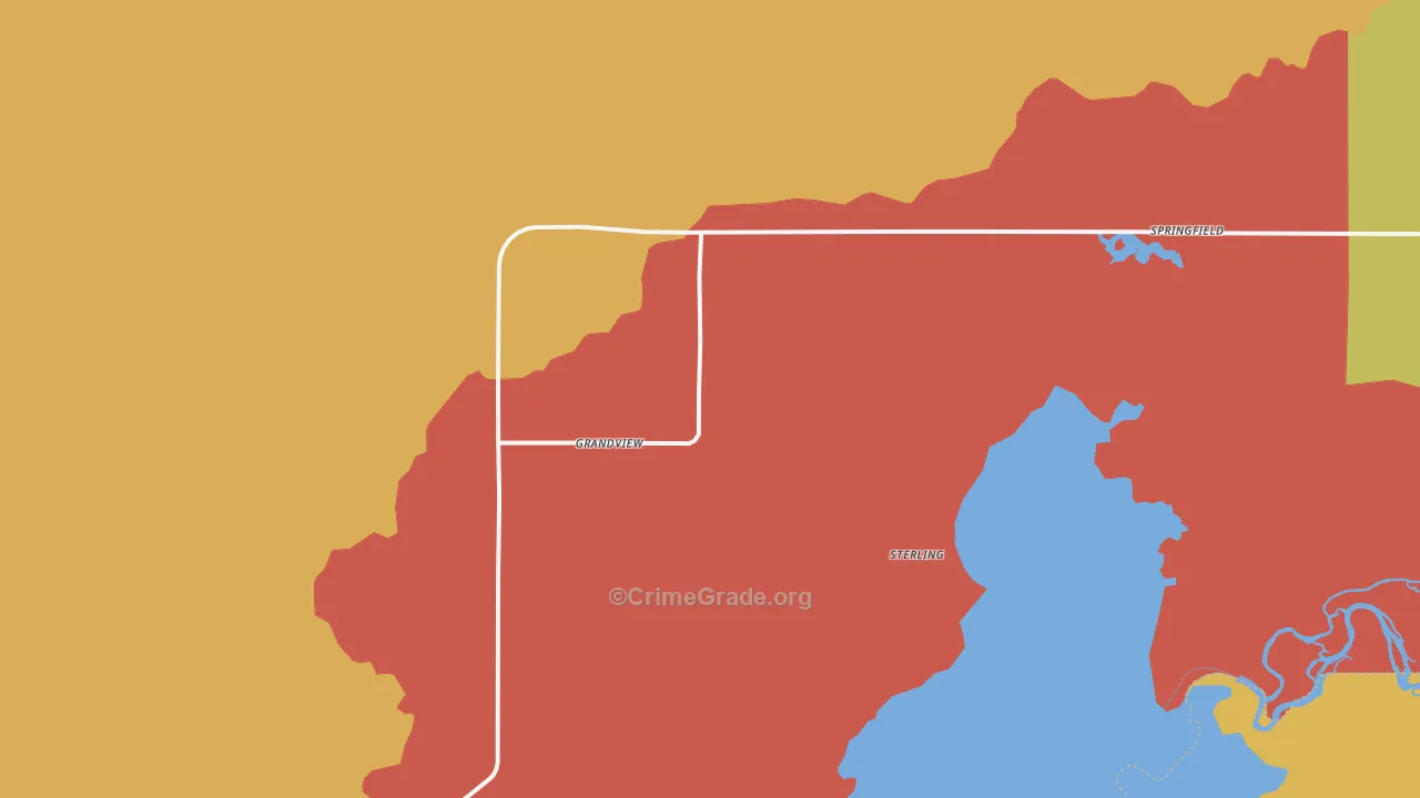 Sterling, ID Map of Murder Rates