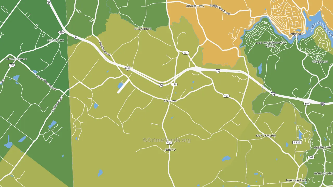 Sterling, PA Map of Murder Rates