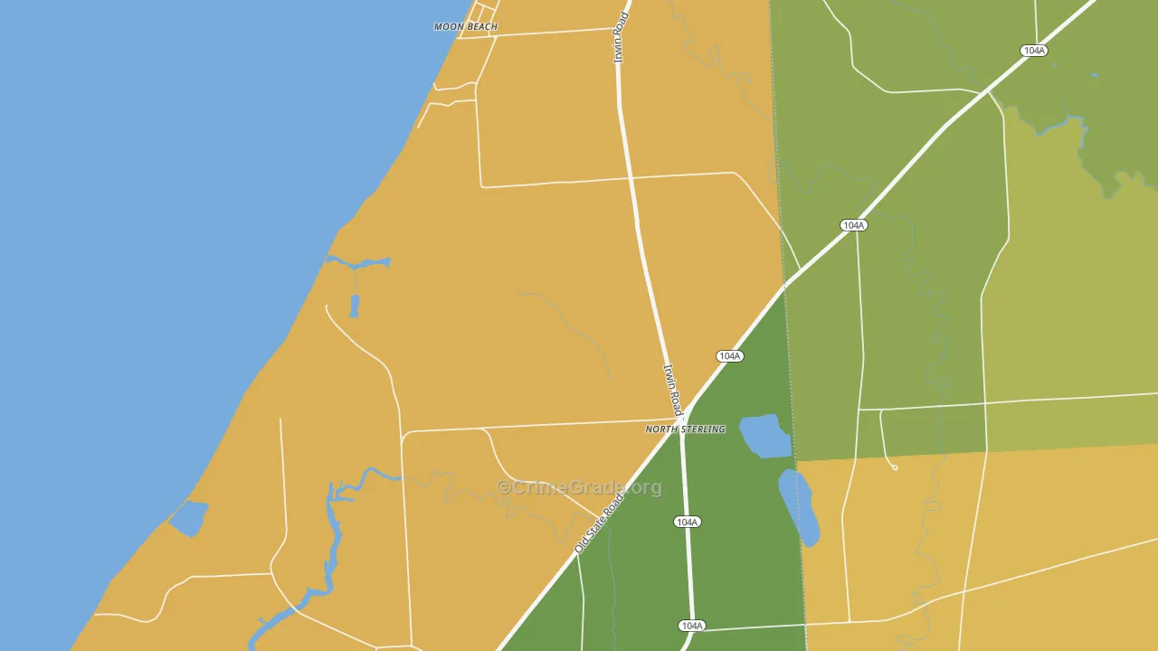 Sterling Valley, NY Map of Murder Rates