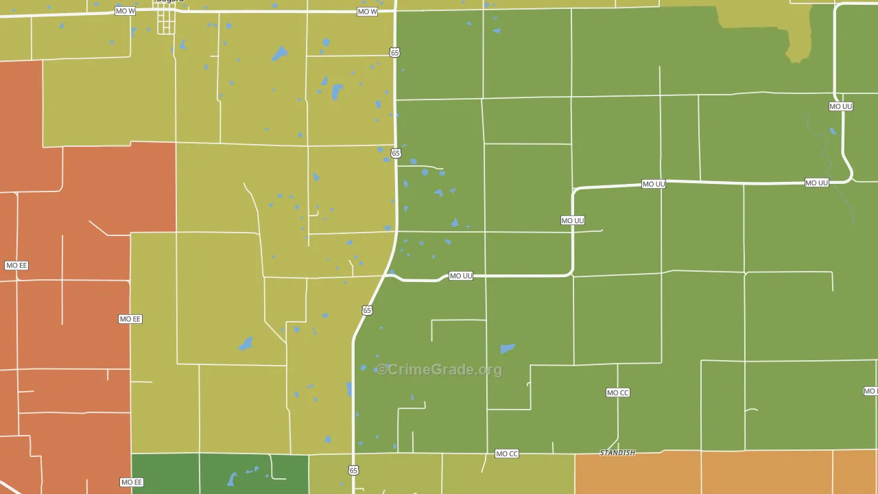 Stet, MO Map of Murder Rates