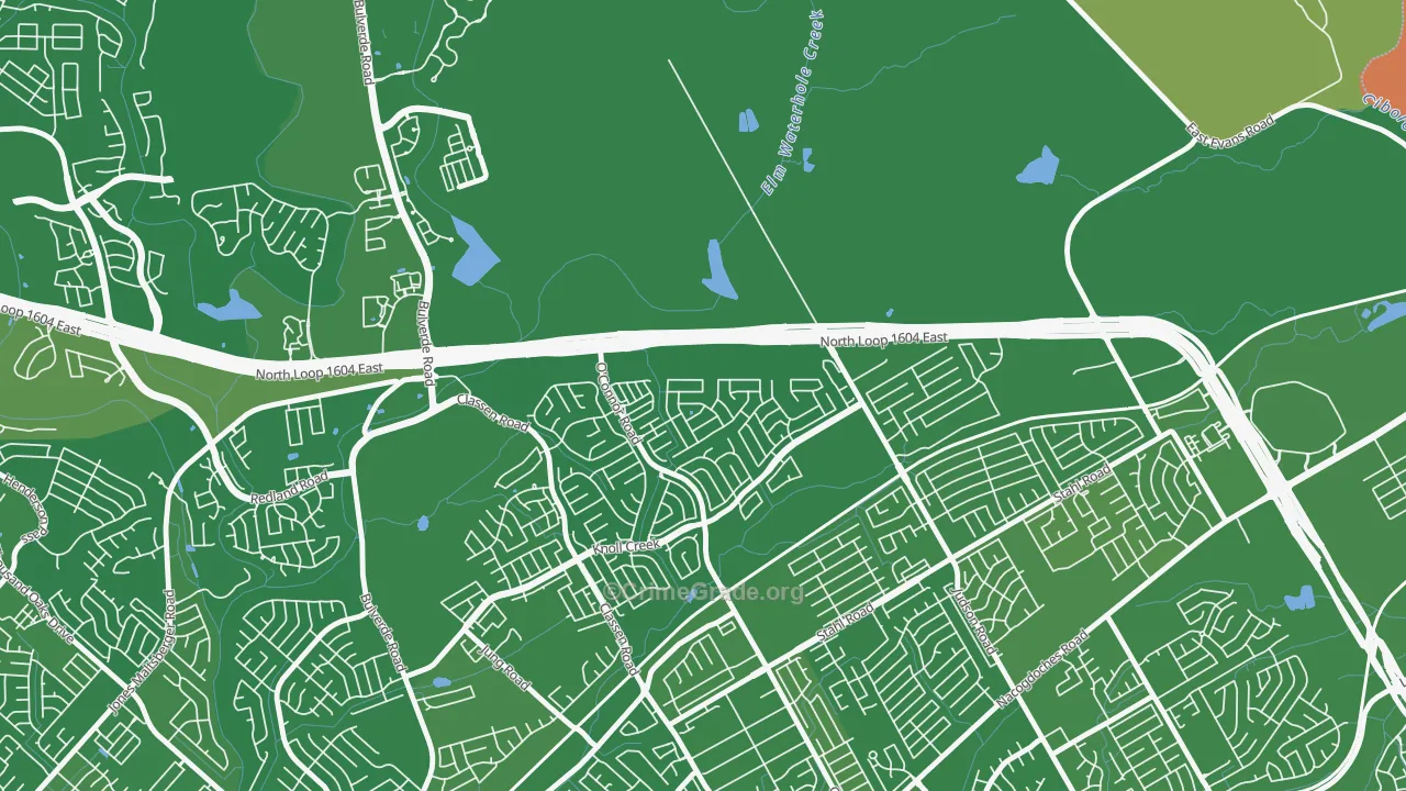 Steubing Ranch, San Antonio, TX Map of Murder Rates
