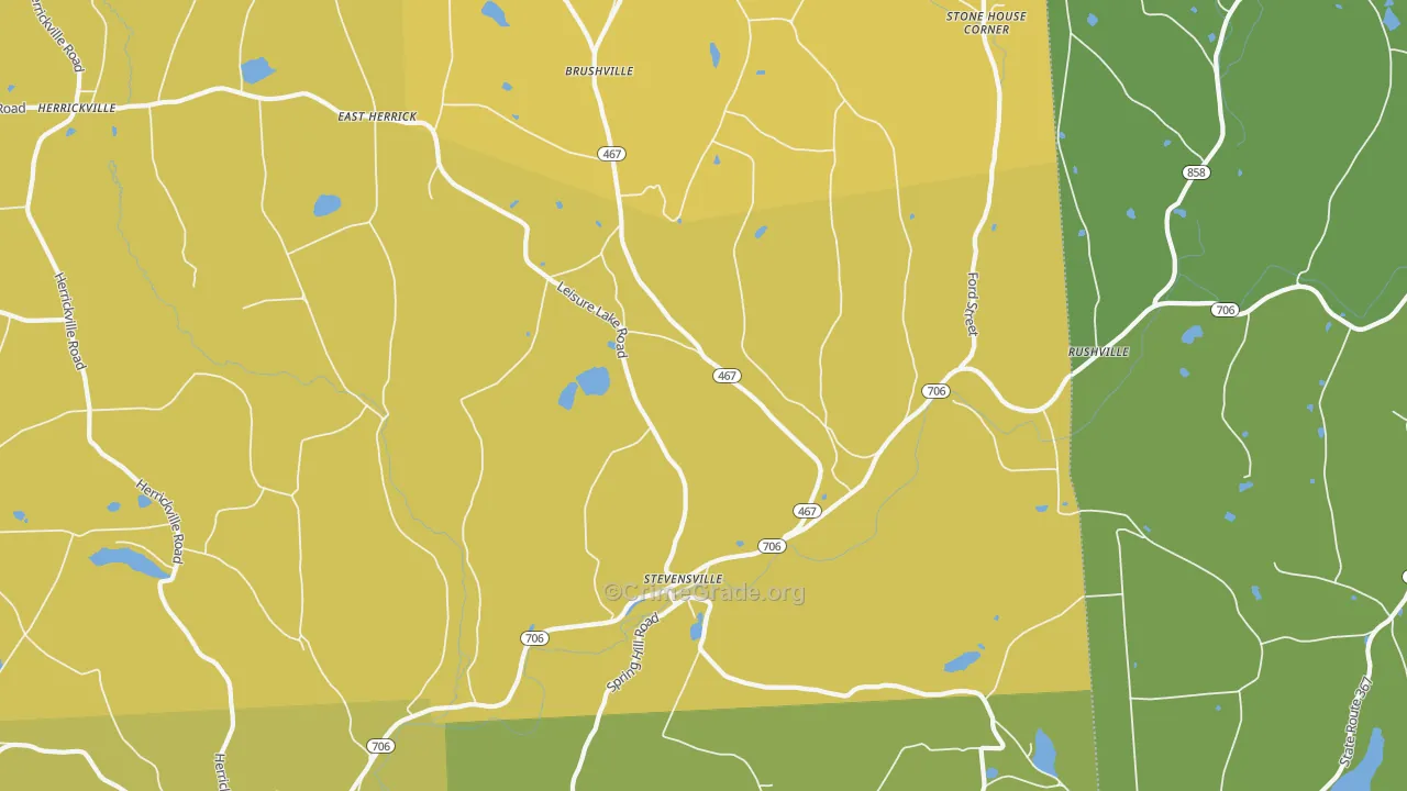 Stevensville, PA Map of Murder Rates
