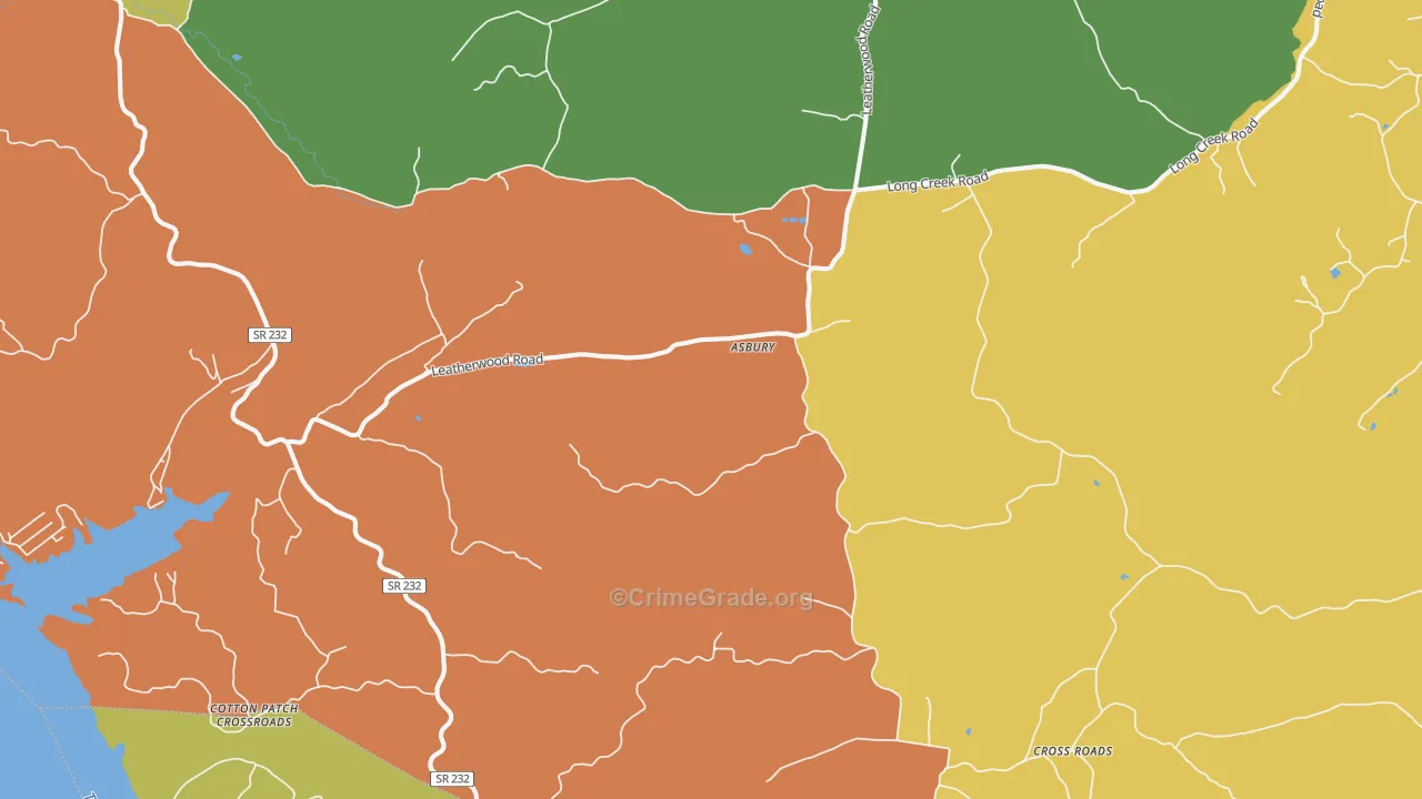 Stewart, TN Map of Murder Rates
