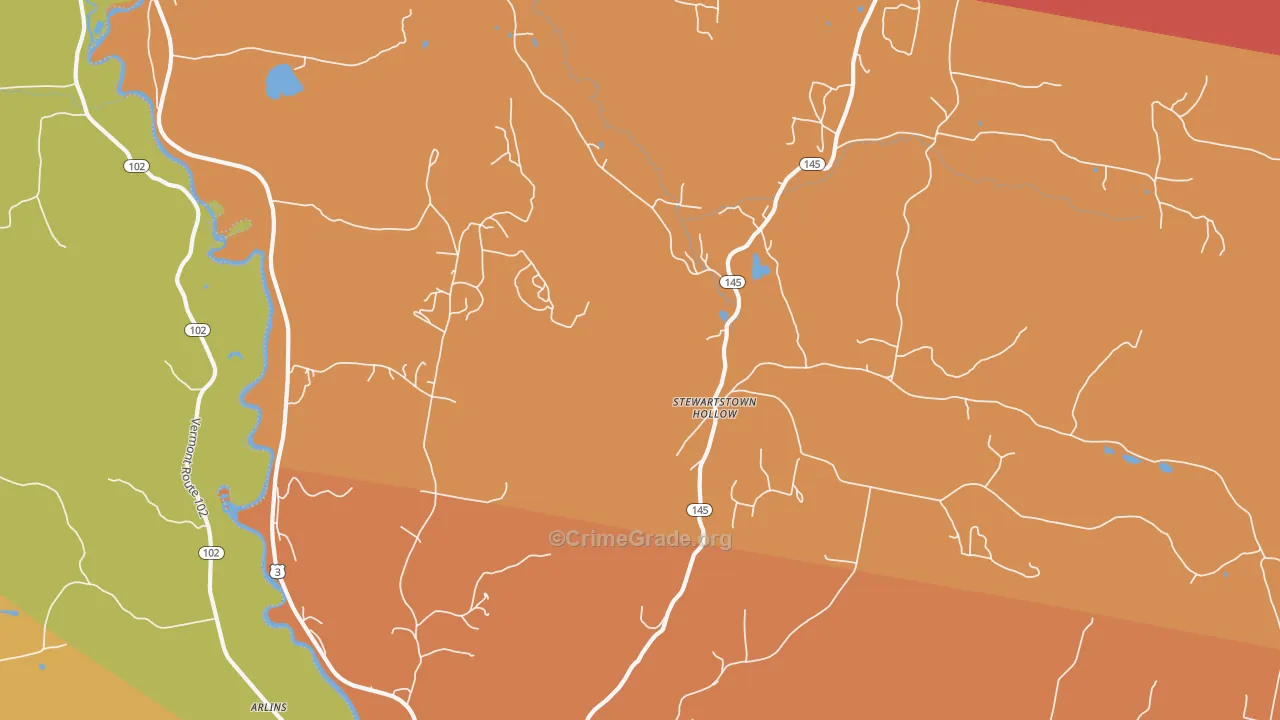 Stewartstown Hollow, NH Map of Murder Rates