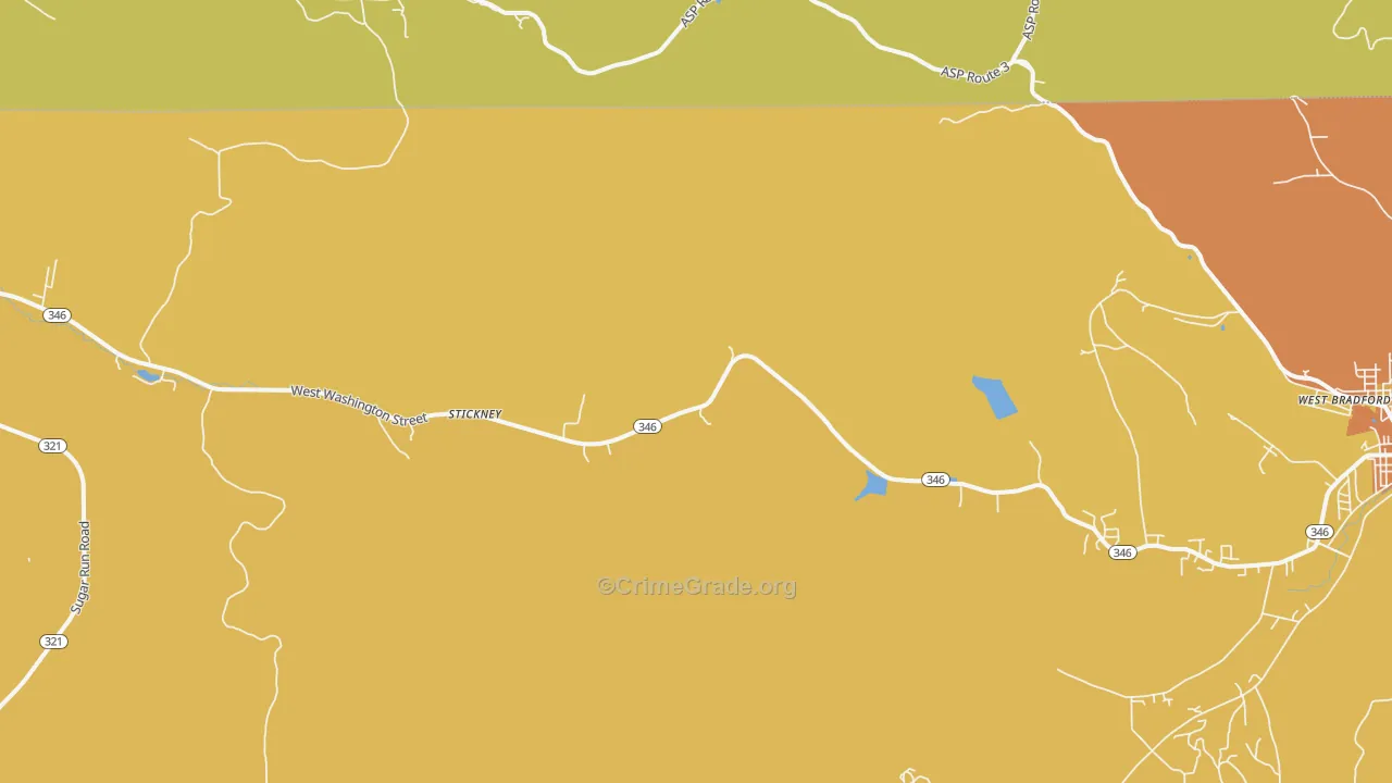 Stickney, PA Map of Murder Rates