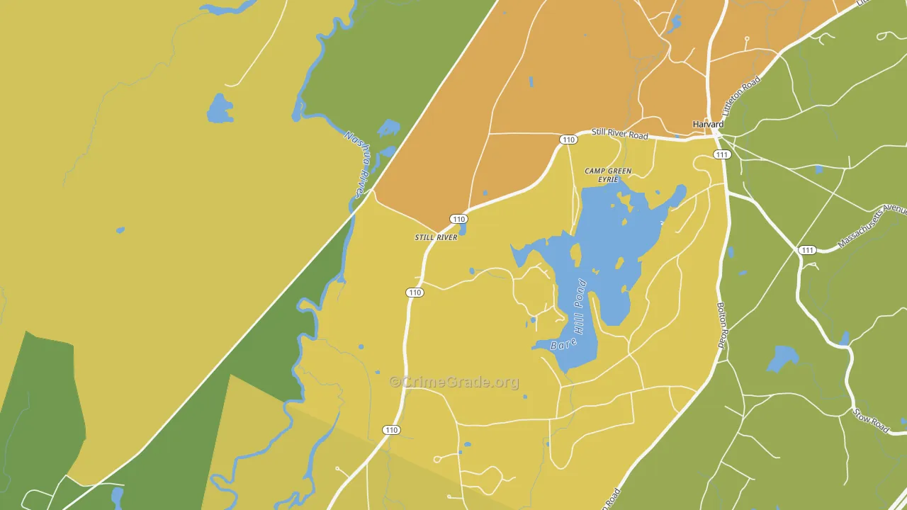 Still River, MA Map of Murder Rates