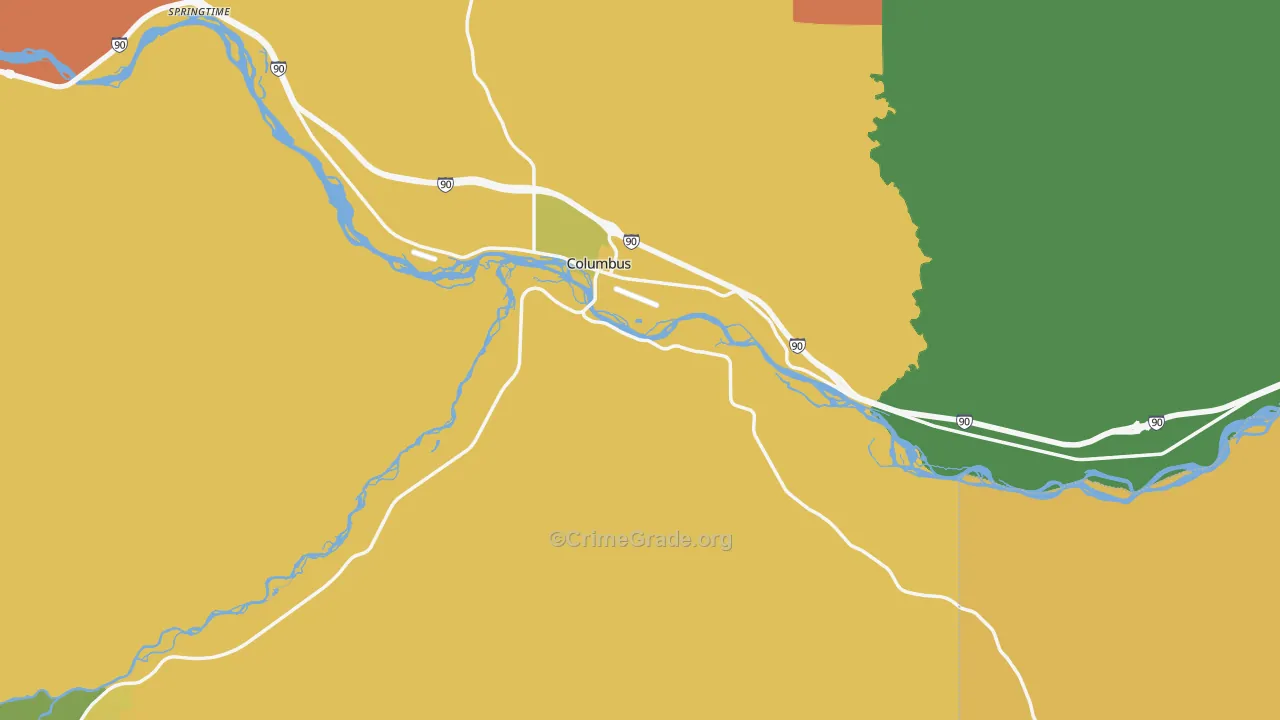 Stillwater County, MT Map of Murder Rates