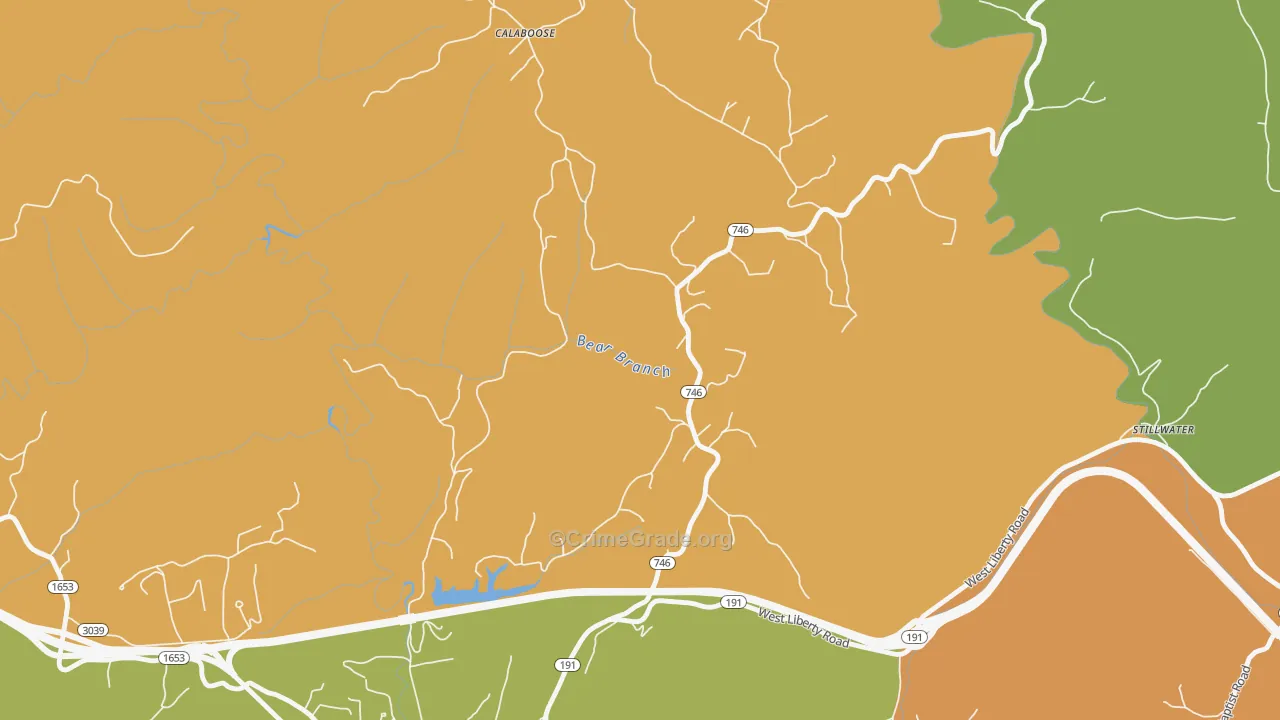 Stillwater, KY Map of Murder Rates