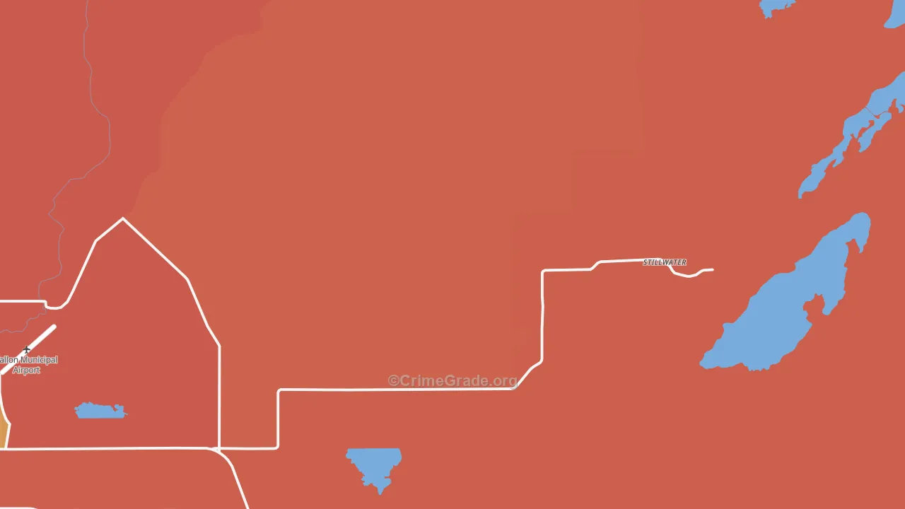 Stillwater, NV Map of Murder Rates