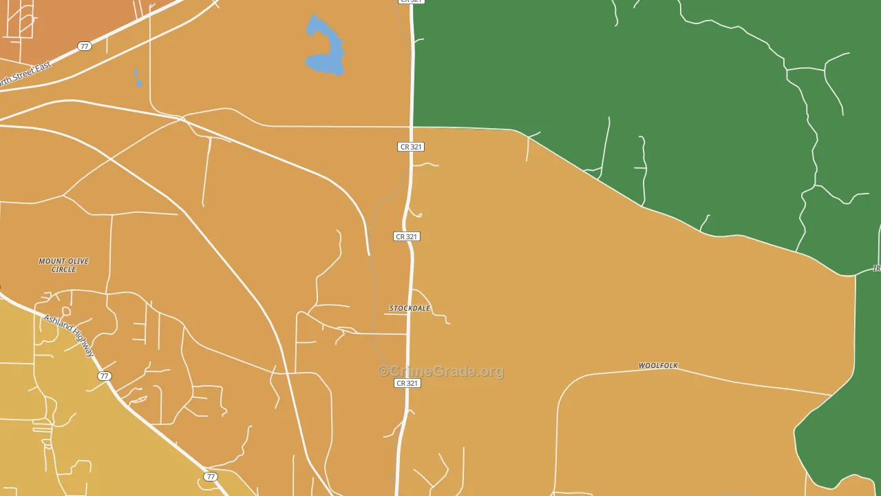 Stockdale, AL Map of Murder Rates