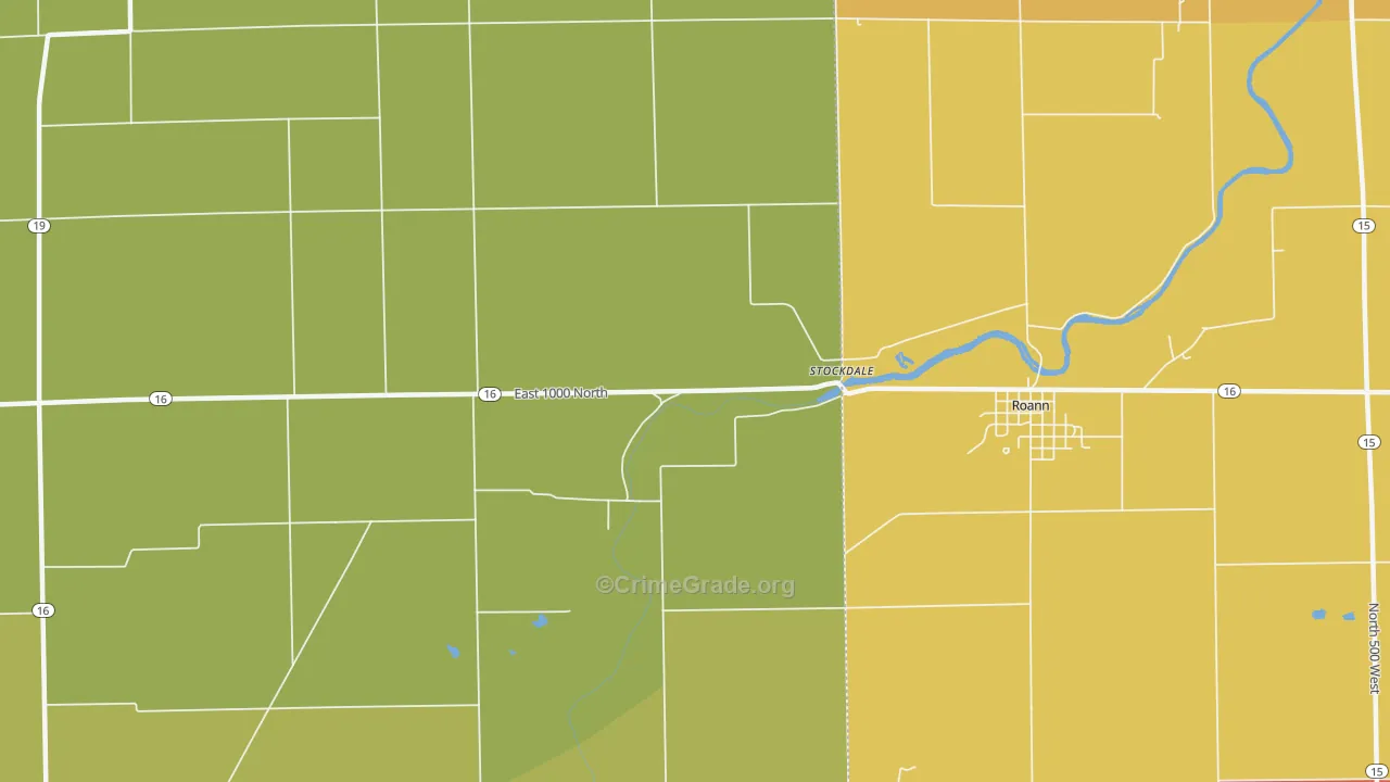 Stockdale, IN Map of Murder Rates