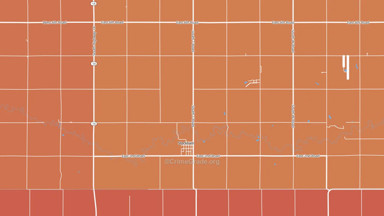 Stockham, NE Map of Murder Rates