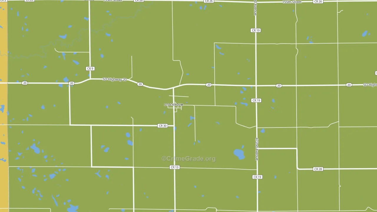 Stockholm, SD Map of Murder Rates