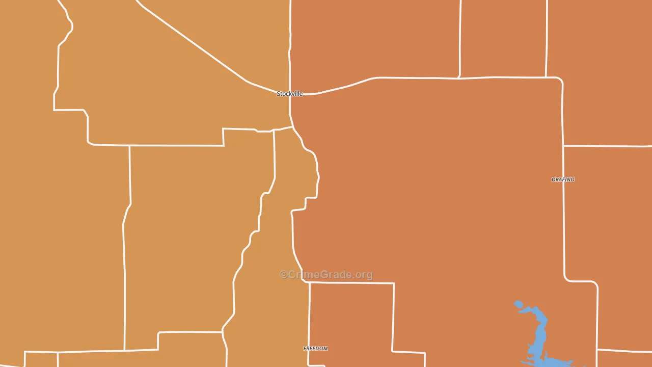 Stockville, NE Map of Murder Rates