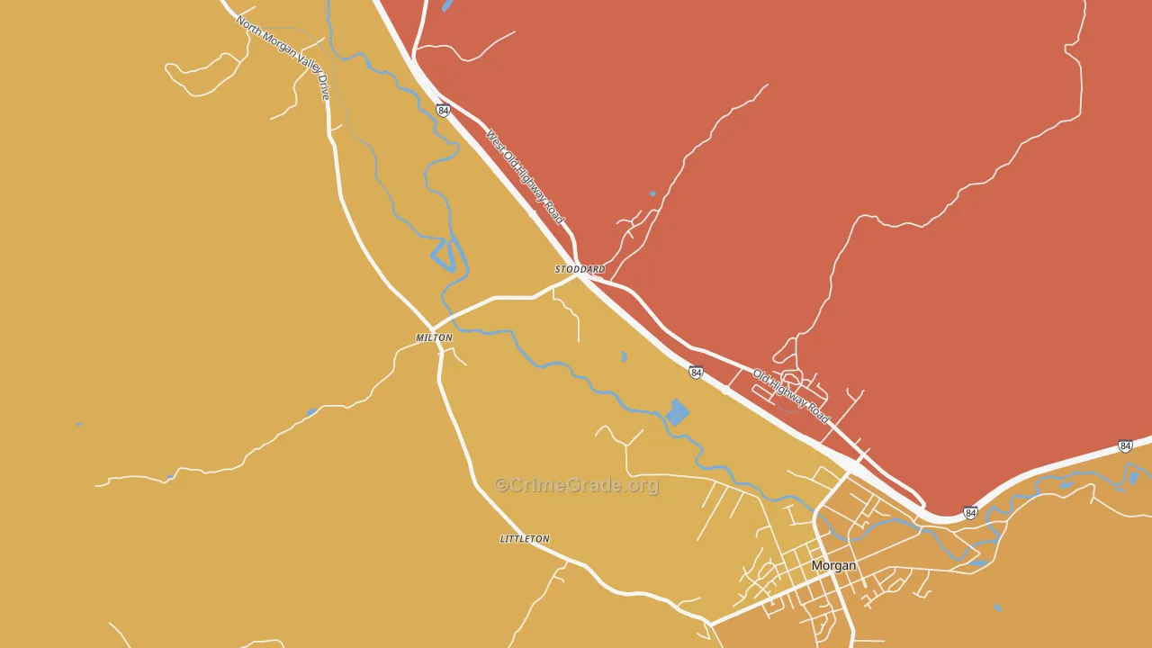 Stoddard, UT Map of Murder Rates