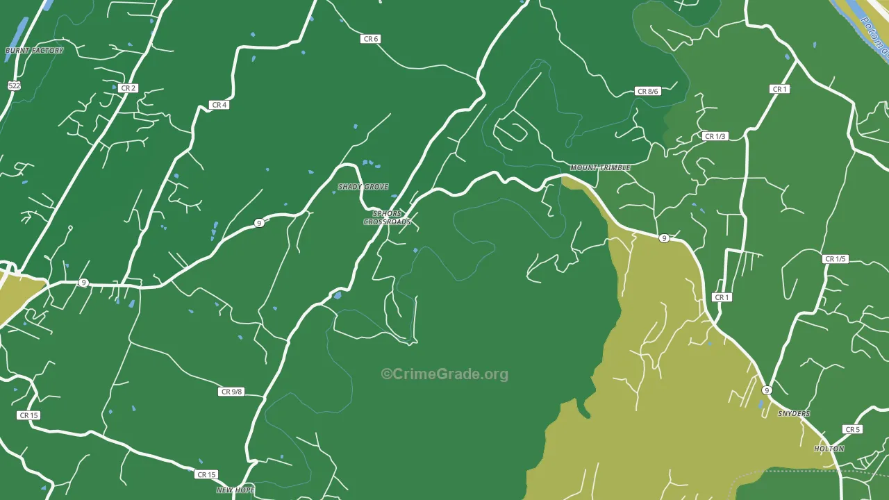 Stohrs Crossroads, WV Map of Murder Rates