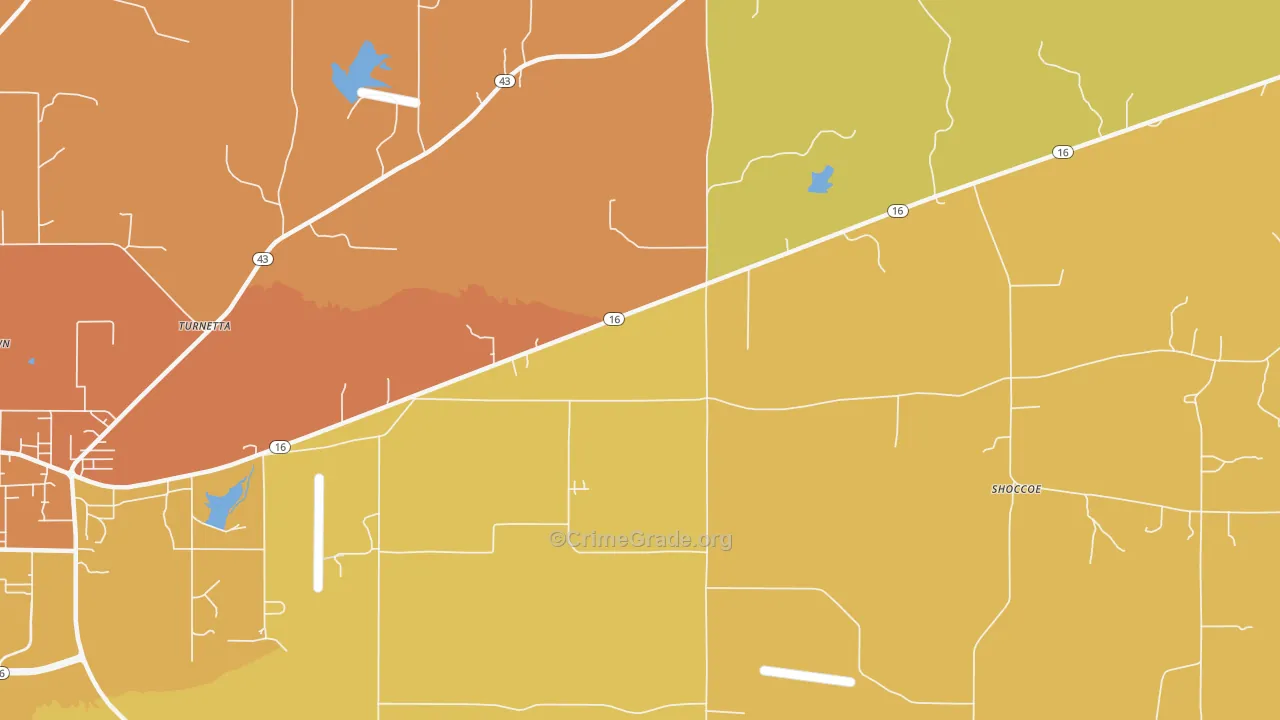 Stokes, MS Map of Murder Rates