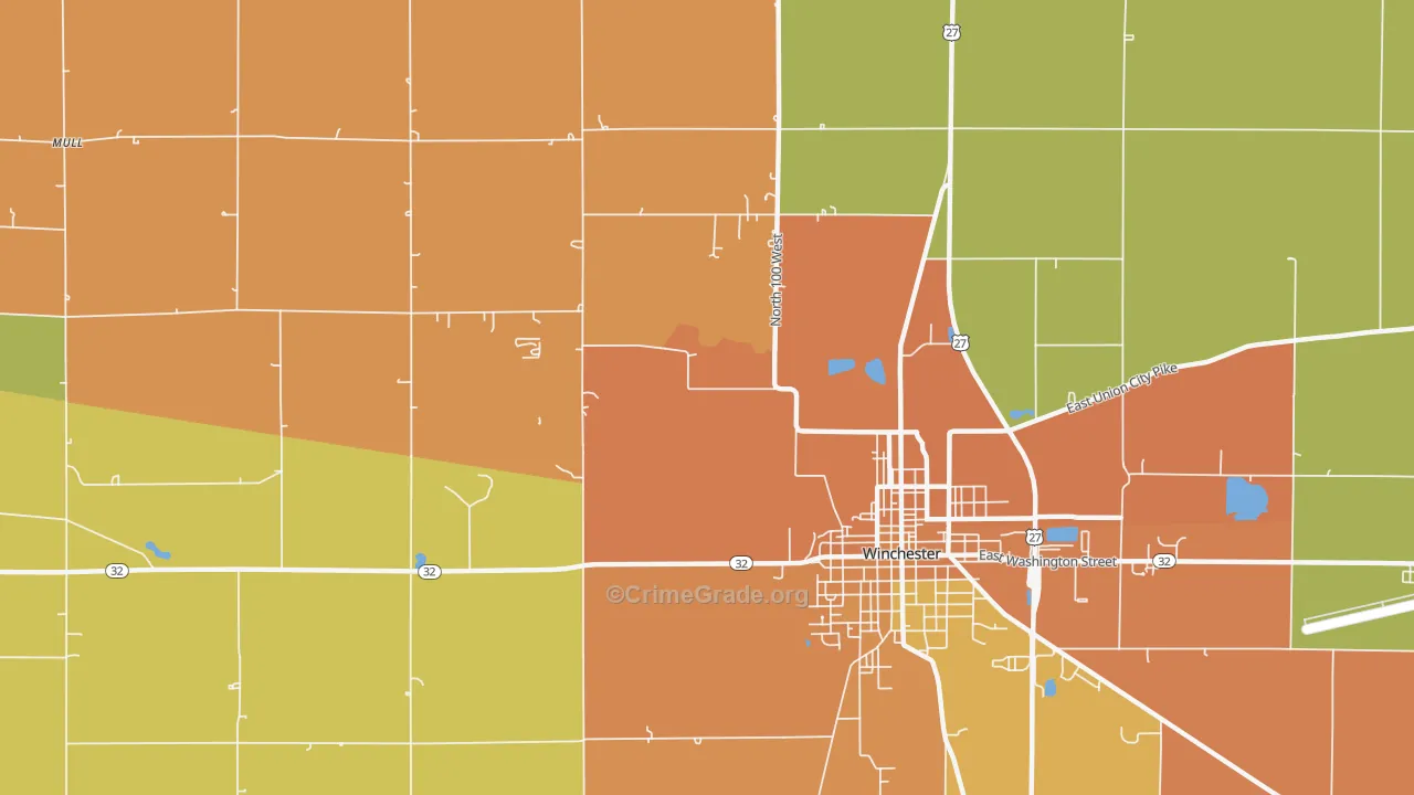 Stone, IN Map of Murder Rates