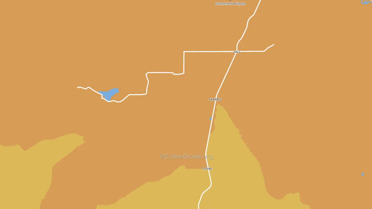 Stone, MT Map of Murder Rates