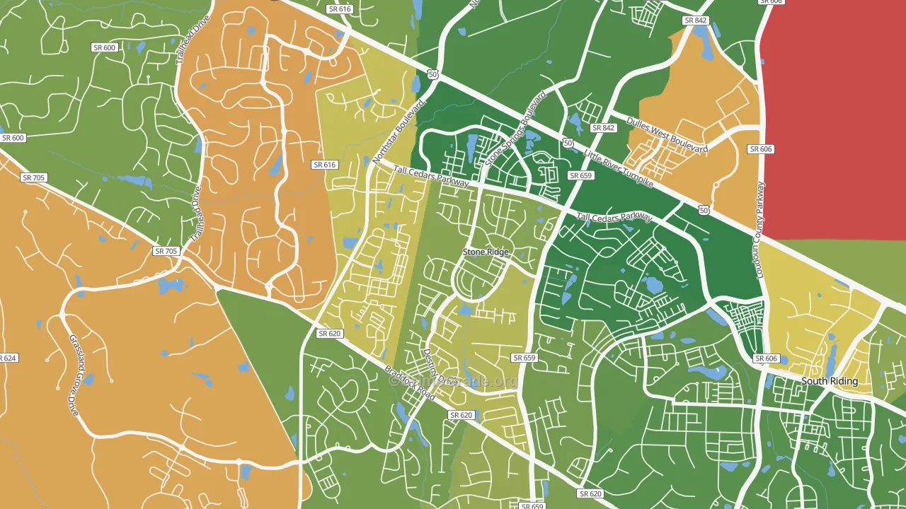 Stone Ridge, VA Map of Murder Rates
