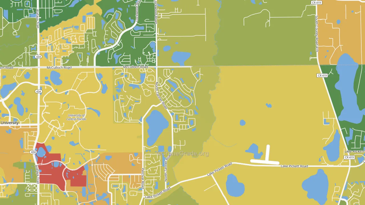 Stonemeade, Alafaya, FL Map of Murder Rates