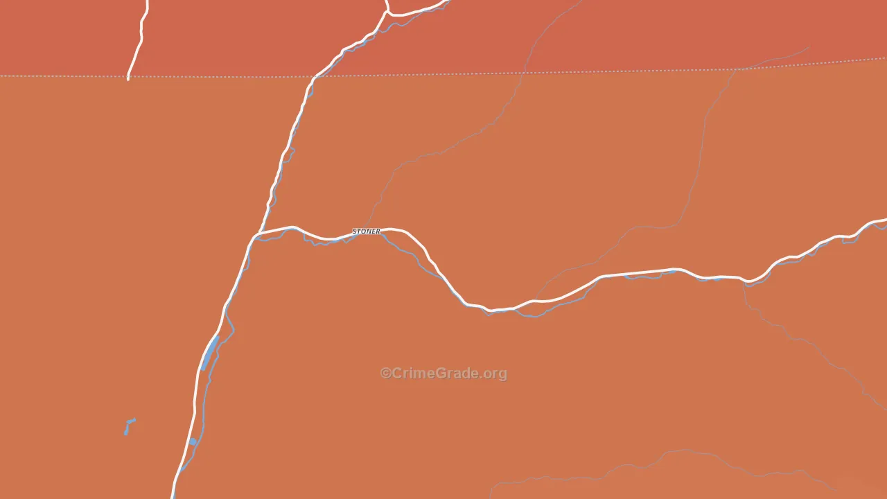 Stoner, CO Map of Murder Rates