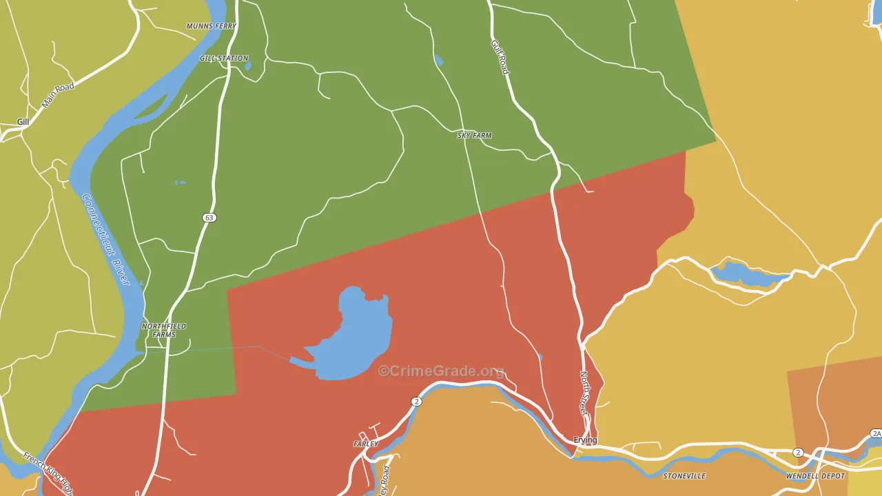 Stoneville, MA Map of Murder Rates