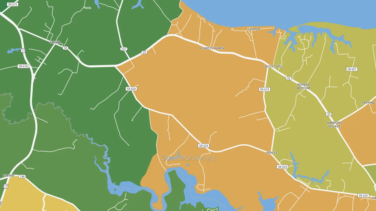Stormont, VA Map of Murder Rates