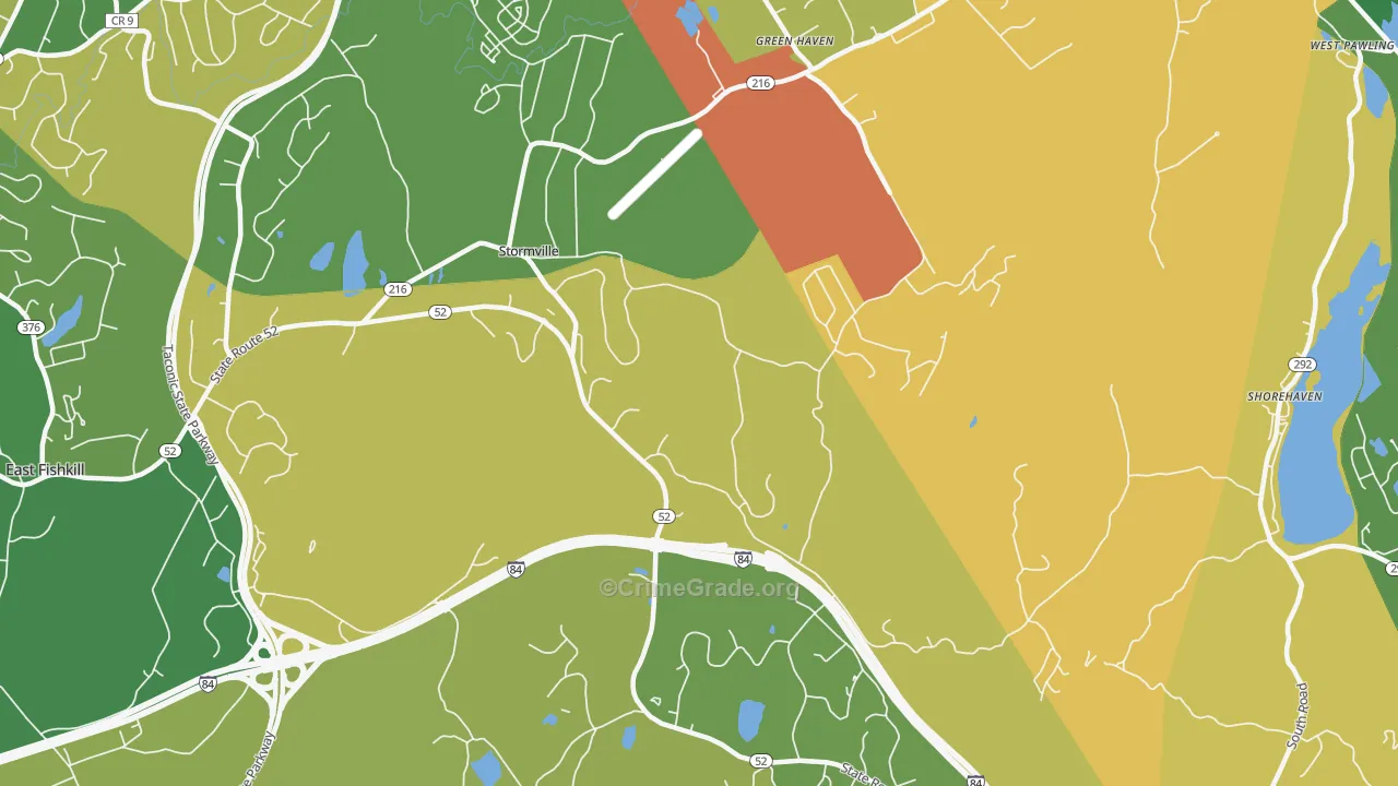 Stormville, NY Map of Murder Rates