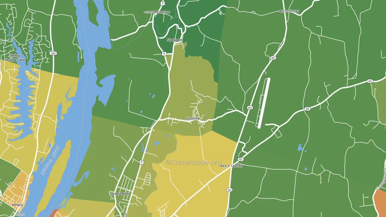 Stottville, NY Map of Murder Rates