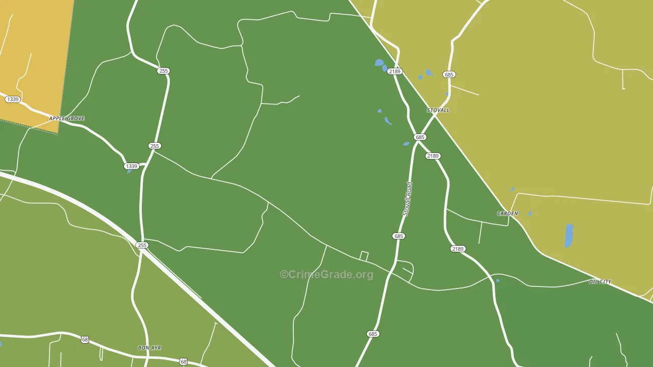 Stovall, KY Map of Murder Rates