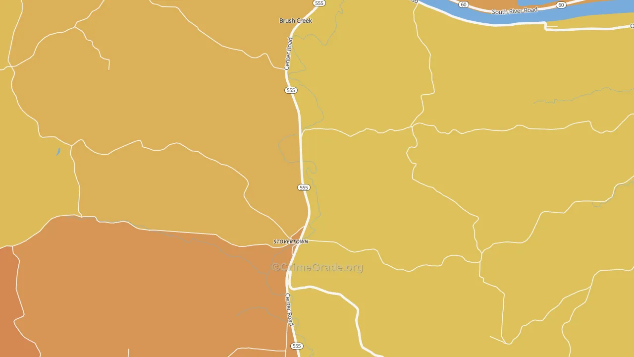 Stovertown, OH Map of Murder Rates